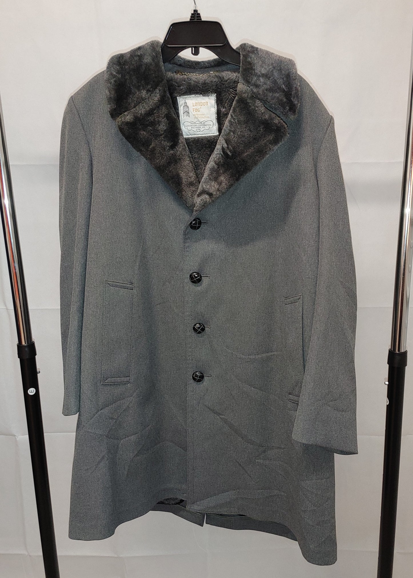 London Fog Faux Fur Lined Coat