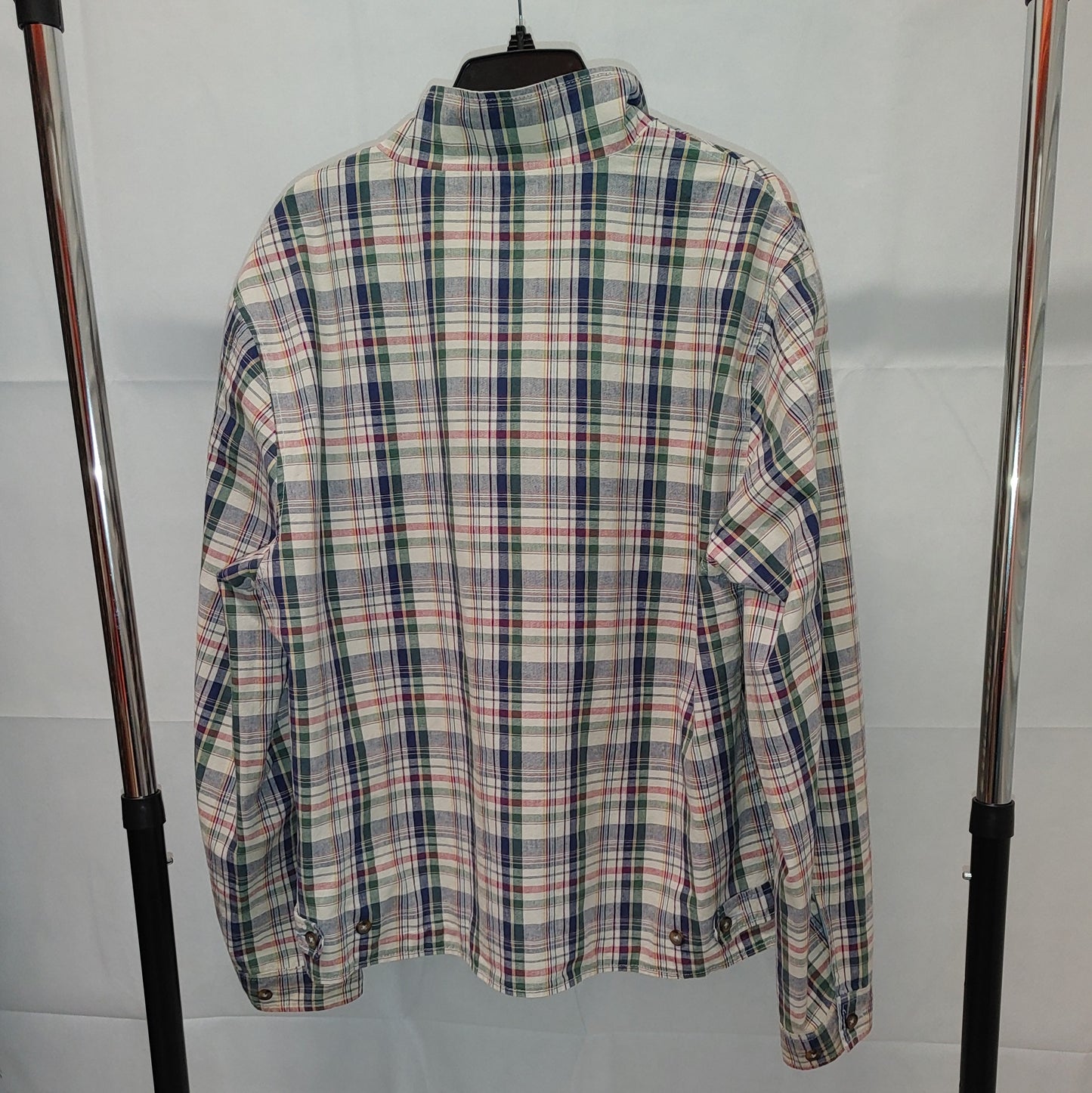 Plaid and Blue Reversible Jacket