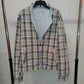 Plaid and Blue Reversible Jacket