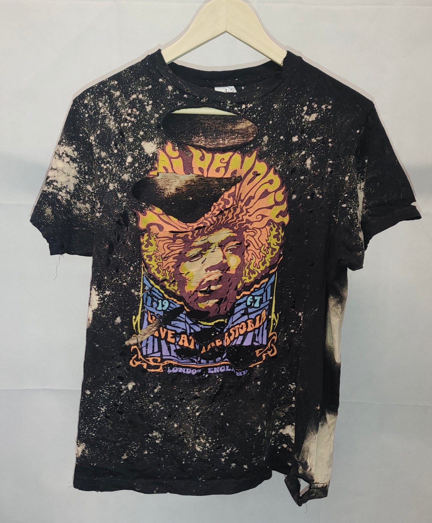 Jimi Hendrix Bleach Dyed Shirt