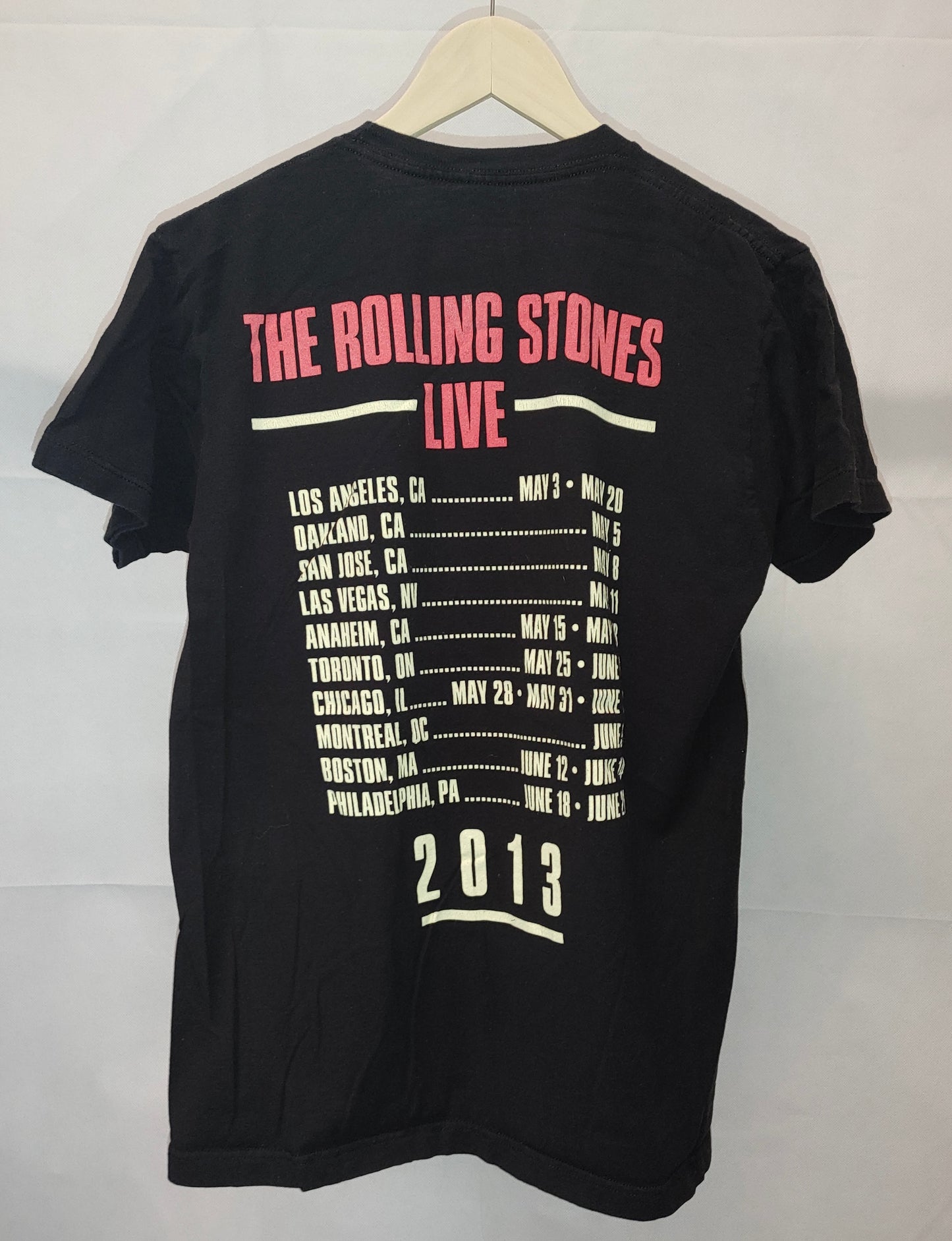 The Rolling Stones 50th Year Anniversary Tour Black Shirt