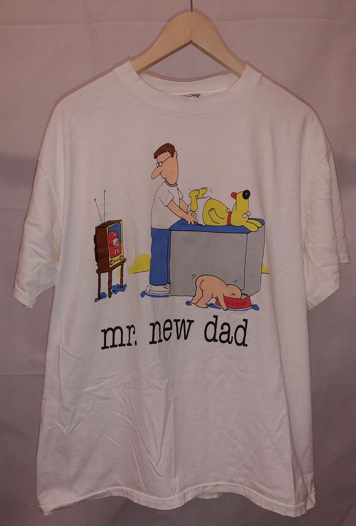 Mr. New Dad White Shirt